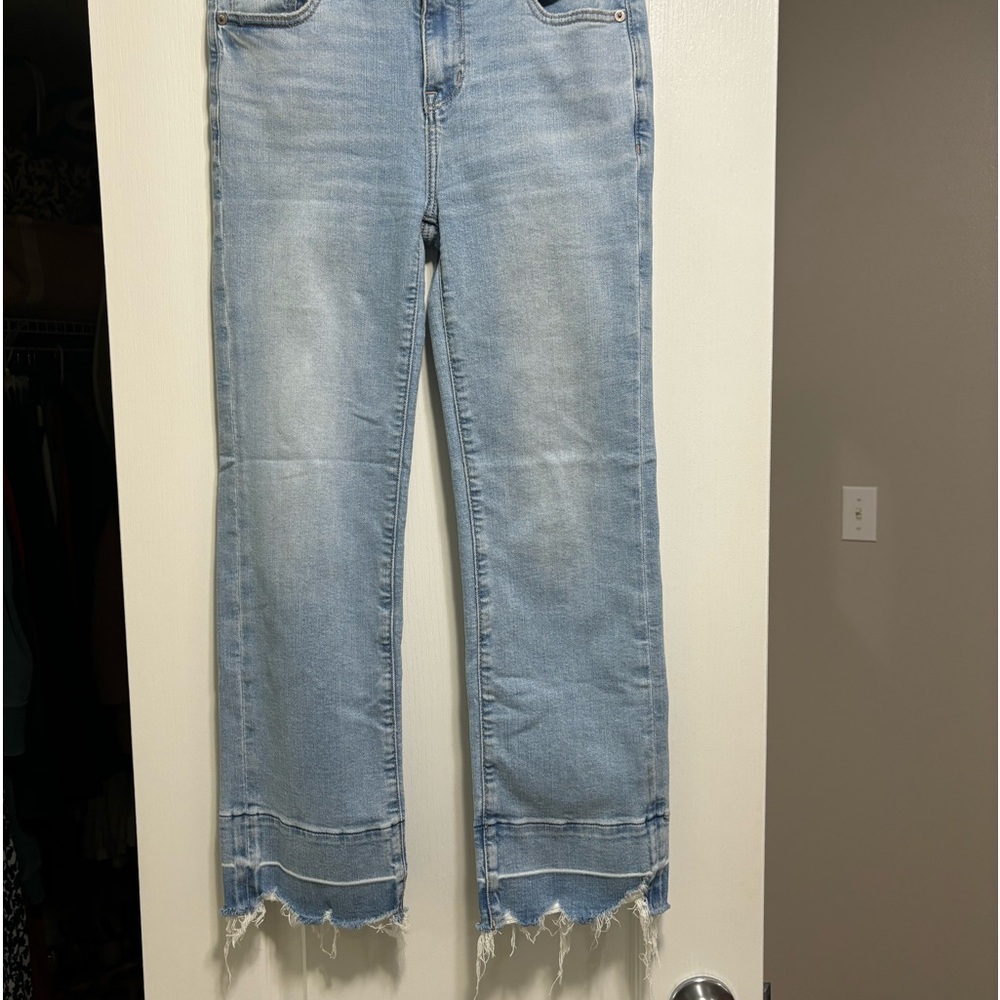 Skinny Bootcut Crop Jeans